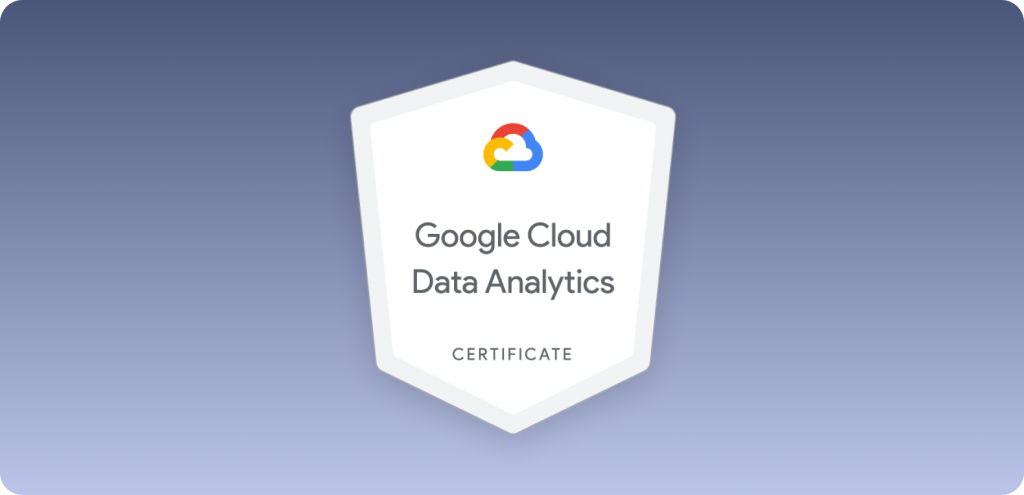 Google Cloud Data Analytics Zertifikat
